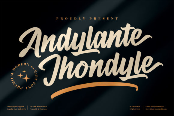 Andylante Jhondyle: The Bold Handwritten Typeface for Crafters