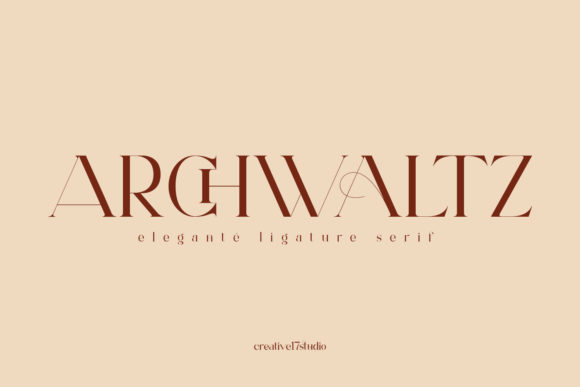 Archwaltz: The Elegant Serif Font for Modern Brand Identity