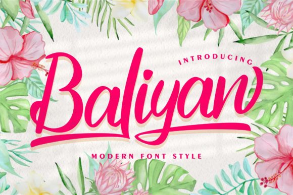 Baliyan: A Bold Handwritten Typeface for Standout Digital Design
