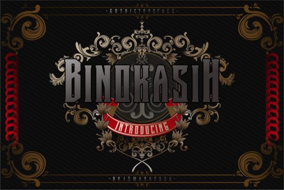 Binokasih: The Bold Blackletter Typeface for Handmade Creators