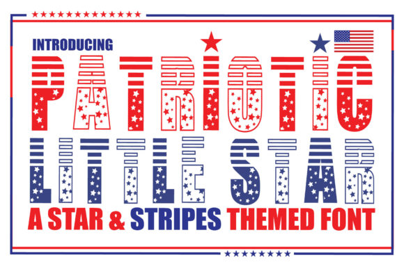 Choosing Patriotic Little Star for Bold Editorial Design