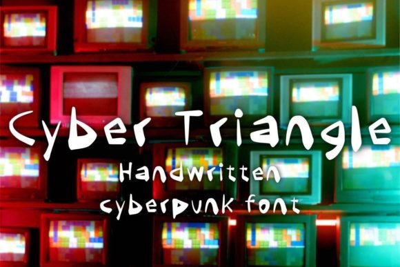 Cyber Triangle: The Edgy Display Font for Bold Brand Identity