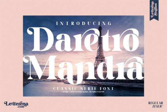Daretro Mandra: A Bold Serif for Editorial Design