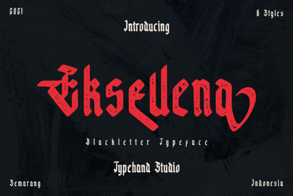 Eksellena: The Bold Blackletter Typeface for Handmade Brands