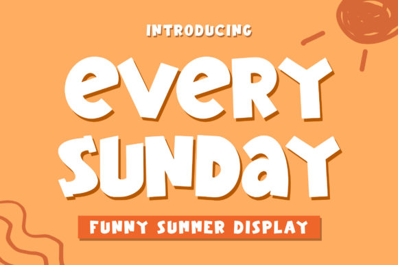 Every Sunday: A Bold Display Typeface for Vibrant Editorial Design