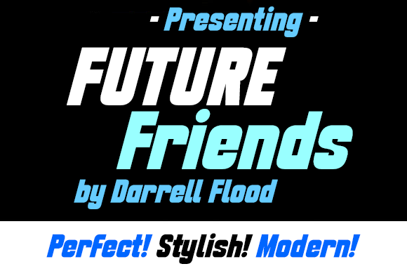Future Friends: The Bold Display Typeface for Sci-Fi Campaigns