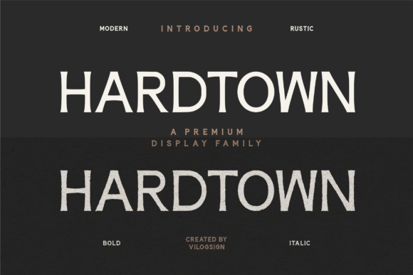 Hardtown: The Premium Sans Serif Font for Scroll-Stopping Visuals