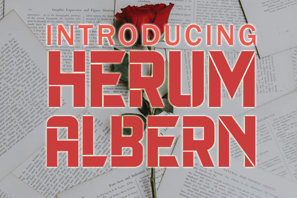 Herum Albern: A Bold Display Typeface for Modern Editorial Design