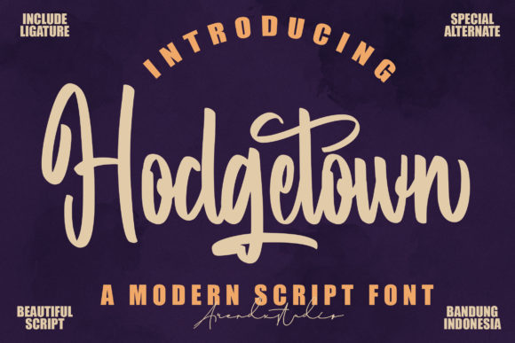 Hodgetown: The Bold Handwritten Typeface for Authentic Brand Identity