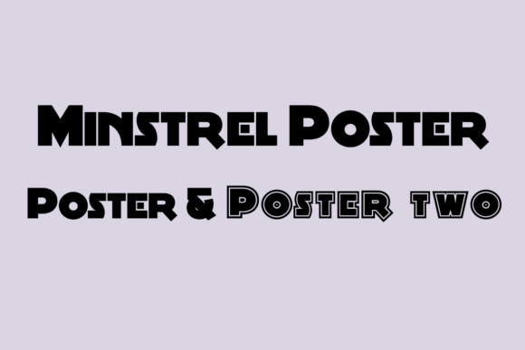 Minstrel Poster: A Bold Display Typeface for Creative Branding