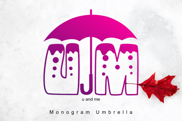 Monogram Umbrella: A Quirky Typeface for Editorial Design