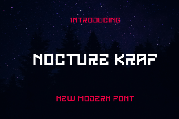 Nocturne Kraft: A Bold Typeface for Editorial Design
