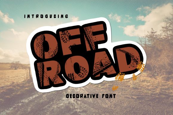 Off Road: The Bold Display Font for Handmade Labels and Stickers