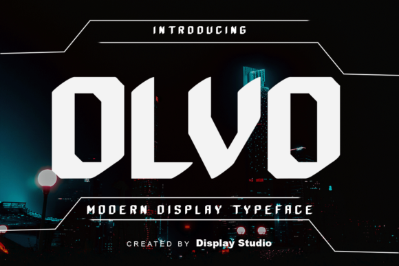 Olvo: A Bold Display Typeface for Modern Web Design