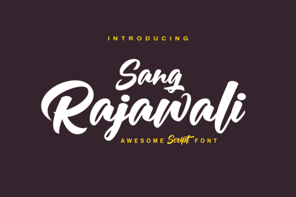 Rajawali: The Bold Handwritten Typeface for Crafters and Sellers