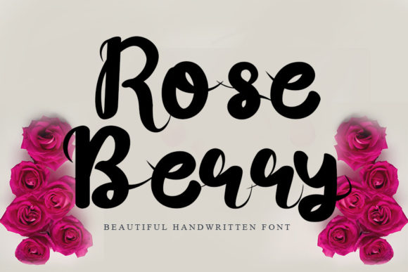Rose Berry: A Bold Handwritten Typeface for Creative Branding