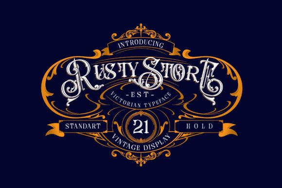 Rusty Store: A Bold Blackletter Typeface for Campaign Design