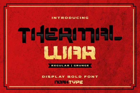 Thermal War: A Bold Display Font for High-Impact Web Design