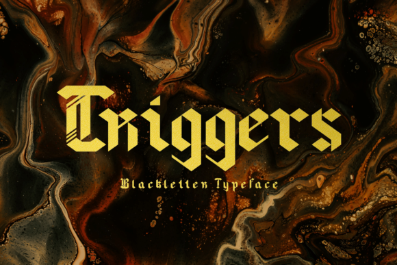 Triggers Typeface: A Bold Blackletter for Digital Branding