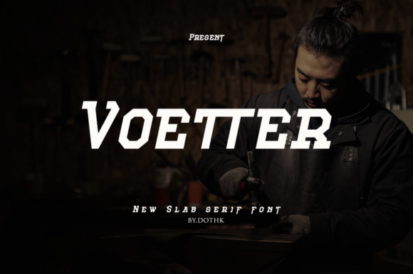 Voetter Typeface: A Bold Slab Serif for Digital Brands